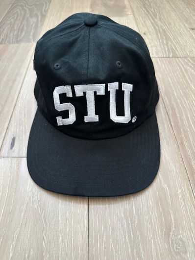 Stussy Mid-Depth Stu Arch Strapback (Cap)"Black"