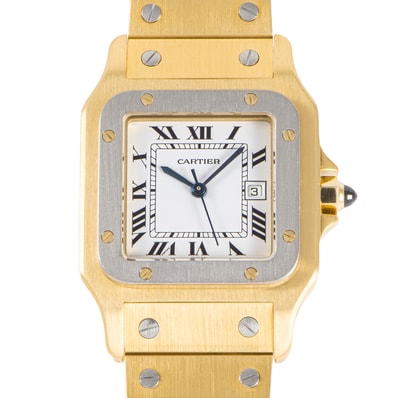 Cartier カルティエ サントスカレ LM 85348881(2960) YG/WG【中古】