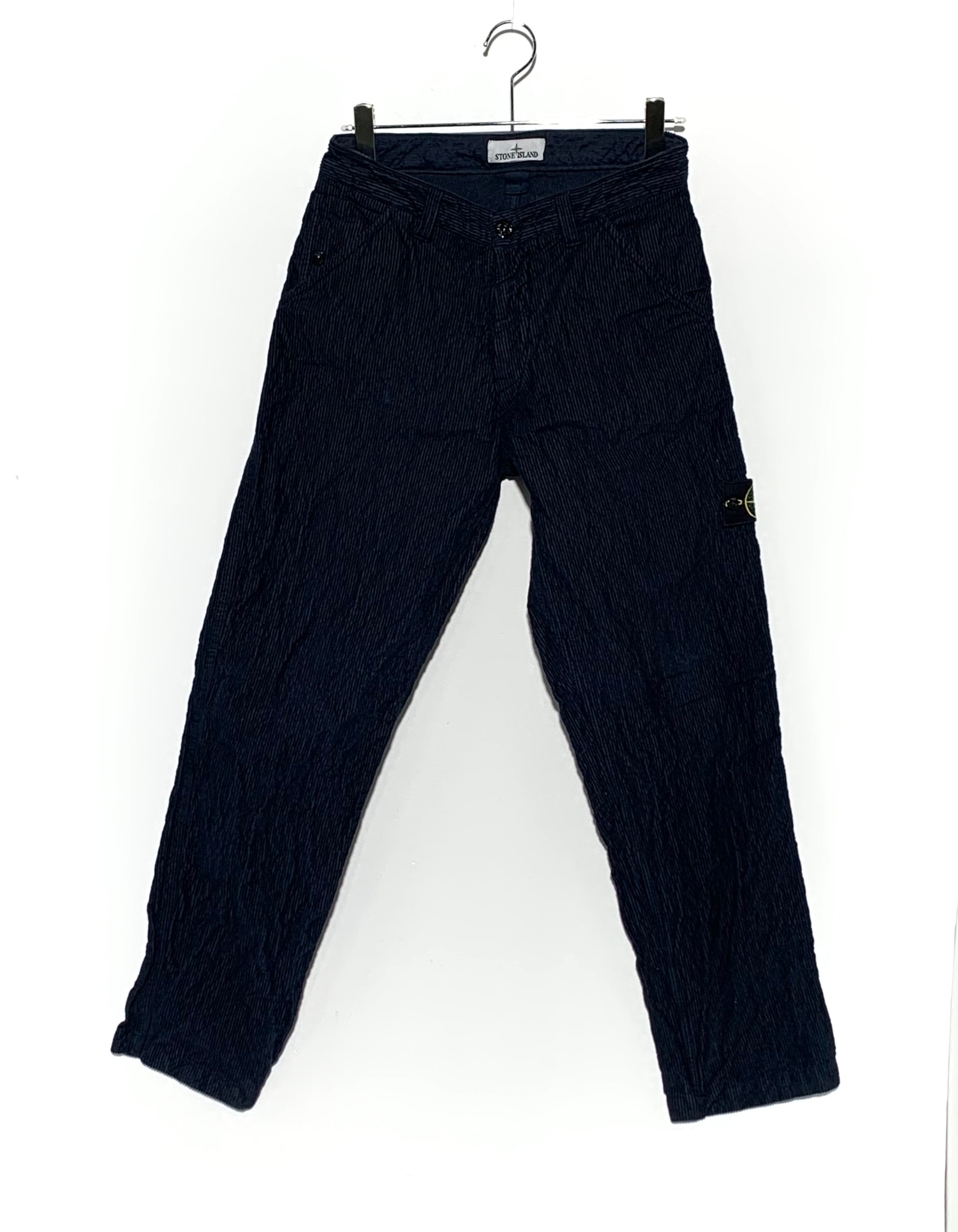 Stone Island 3100026 Wrinkled Corduroy 500-TC "Navy Blue"