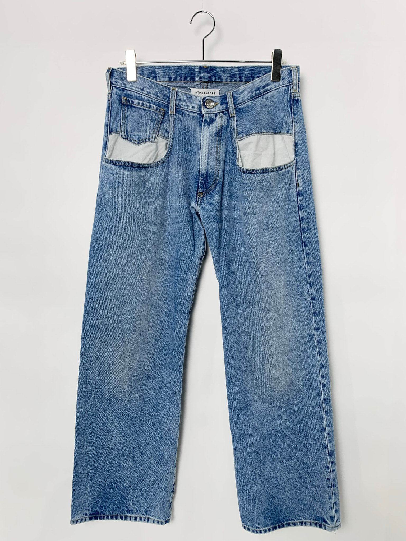 Maison Margiela Straight Jeans with Contrasted Pockets "Blue"