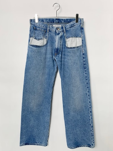 Maison Margiela Straight Jeans with Contrasted Pockets "Blue"