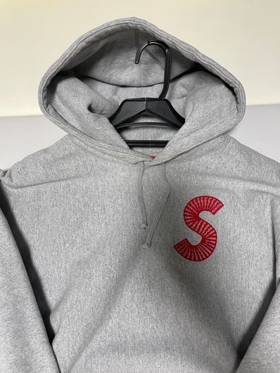 Supreme S Logo Hooded Sweatshirt "Heather Grey" (20FW)