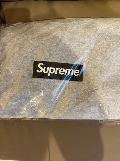 Supreme Box Logo Crewneck "Heather Grey" (22FW)
