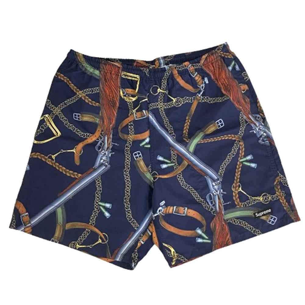 Supreme シュプリーム ショートパンツ 14SS Remington Water Short レミントン ウォーター ショーツ ボックスロゴタグ付 マルチカラー系 M【極上美品】【中古】