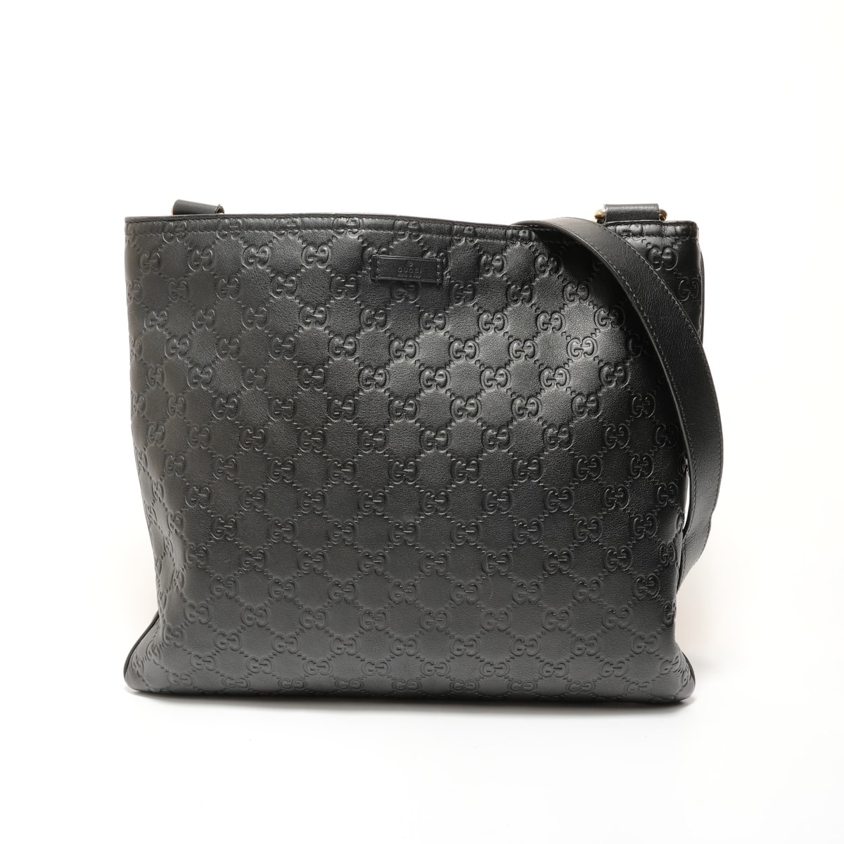 グッチ GUCCI GGシマ レザー ショルダーバッグ【中古】