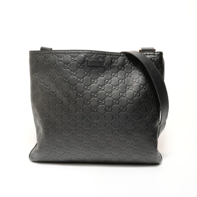 グッチ GUCCI GGシマ レザー ショルダーバッグ【中古】