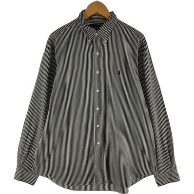 古着 ラルフローレン Ralph Lauren CLASSIC FIT 長袖 ボタンダウンストライプシャツ メンズXL相当/eaa539198