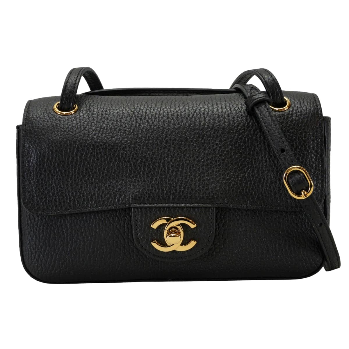 2026年秋冬プレコレクション CHANEL シャネル ショルダーバッグ ミニ フラップバッグ ココマーク 黒 (ブラック)/ボルドー グレインドカーフ(キャビアスキン) ゴールド金具 AS6573 新品