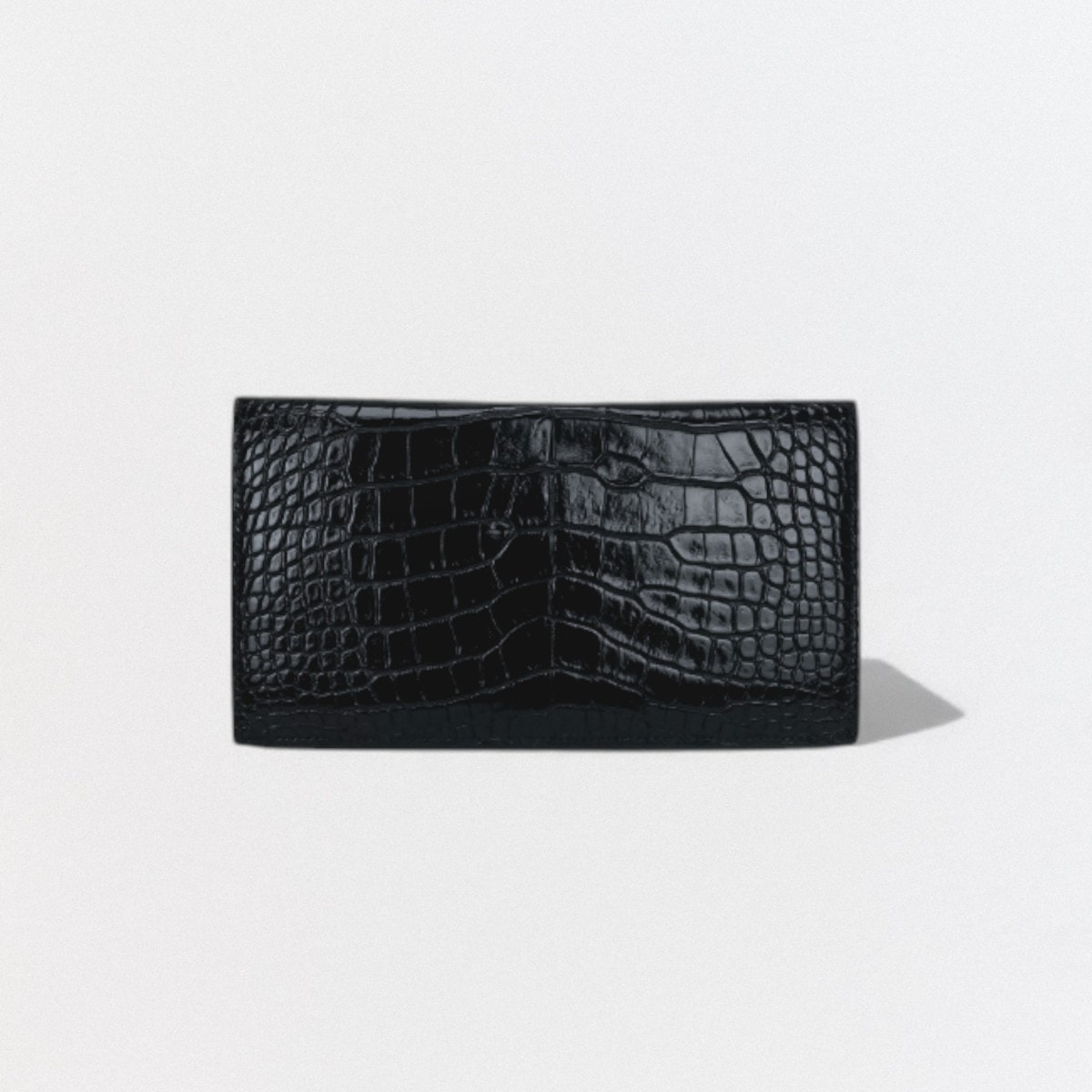 エルメス HERMES MC2 フレミング MC2フレミング 財布 長財布 ロングウォレット アリゲーター クロコダイル ノワール Noir ブラック Black 黒 エキゾチック