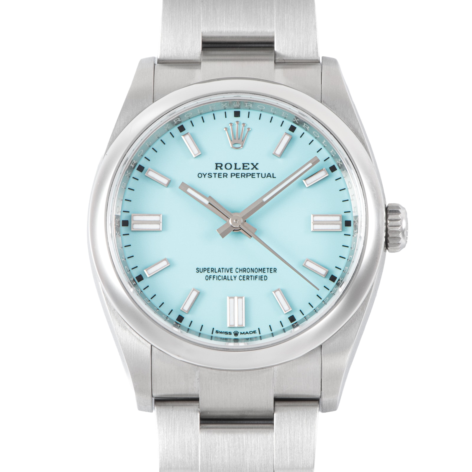 ROLEX ロレックス オイスターパーペチュアル 126000 ターコイズブルー ステンレススチール【中古】
