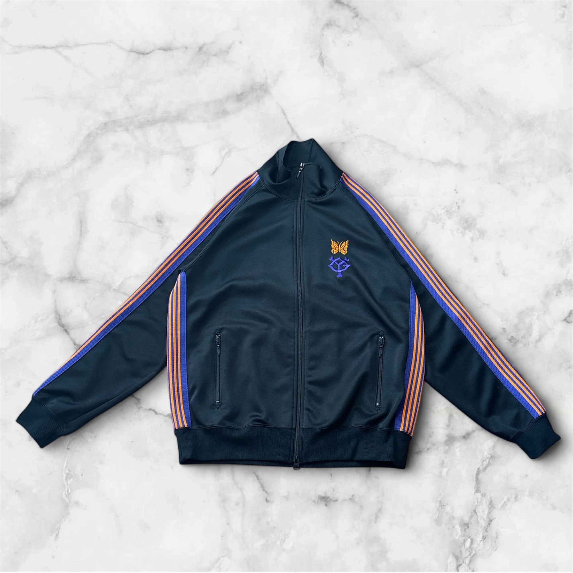 Needles × Giants Track Jacket - Poly Smooth "Black"