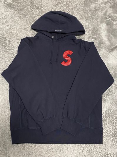Supreme S Logo Hooded Sweatshirt "Navy" (20FW)