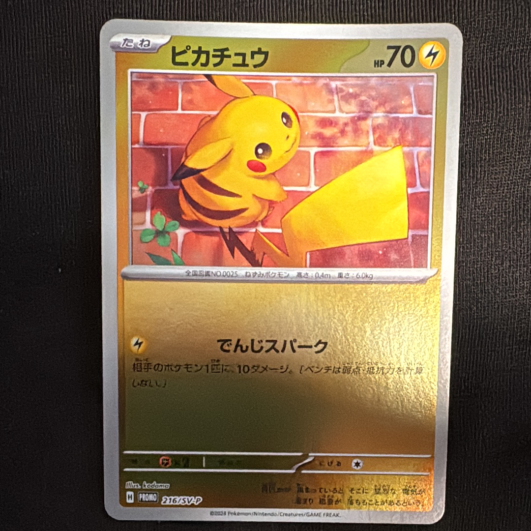 ピカチュウ P [SV-P 216](プロモカードパック「ポケカの夏がキタ!プロモカードGetキャンペーン!」)