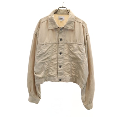 HUF ハフ ナイロンジャケット M ベージュ