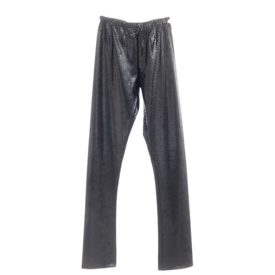 【中古】ジュンヤワタナベ JUNYA WATANABE 2023年秋冬 ポリエステルナイロン スキニー パンツ ボトムス ブラック【サイズS】【レディース】