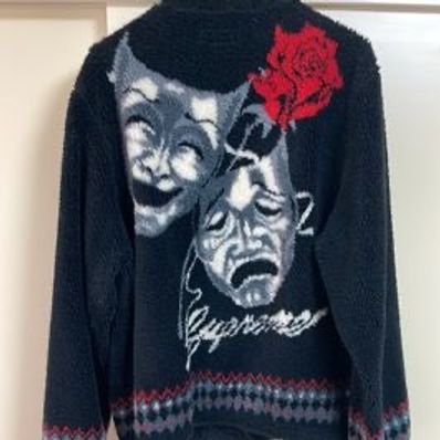 Supreme Drama Mask Fleece Jacket "Black"