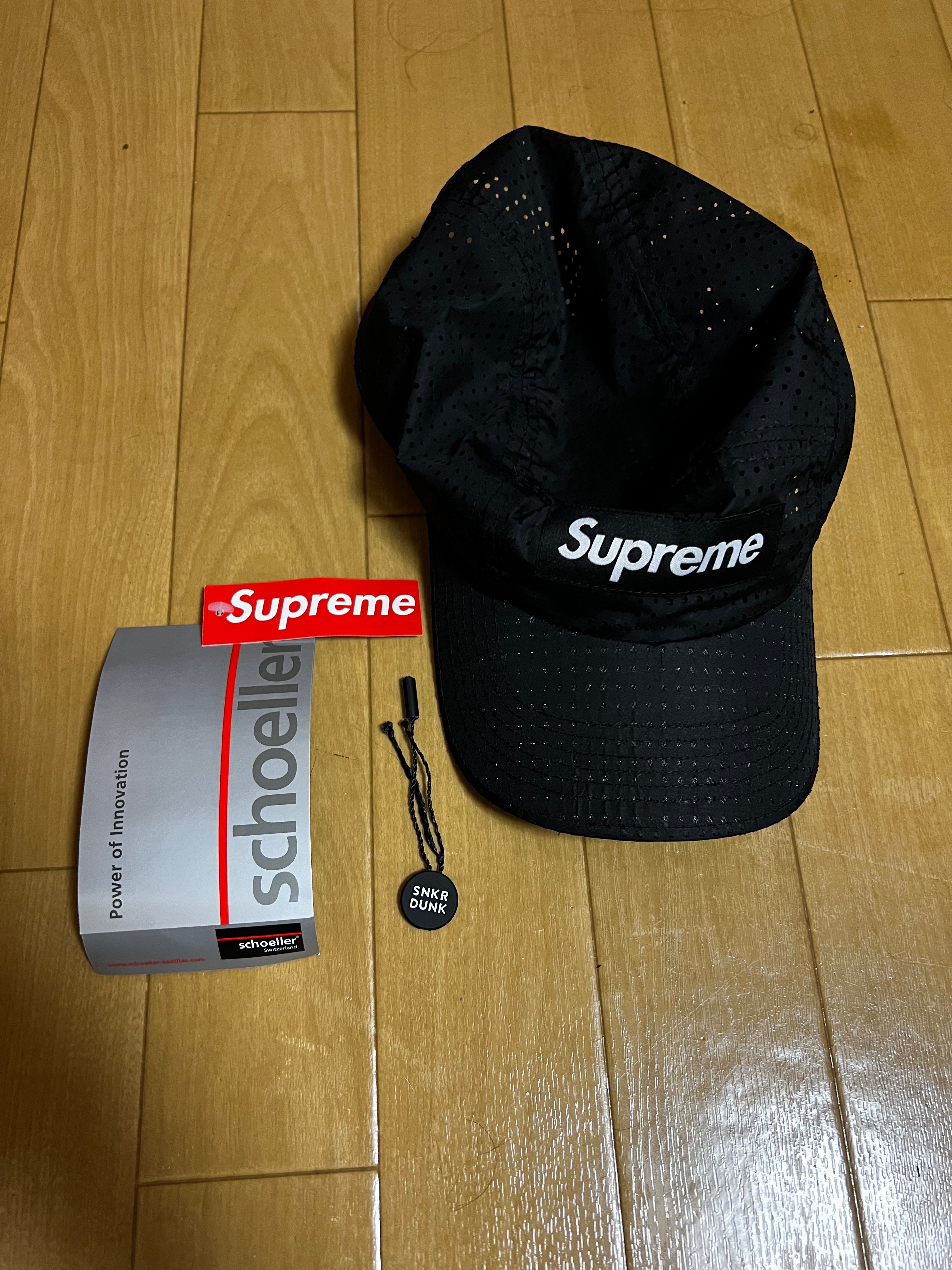 Supreme Perforated Camp Cap "Black"