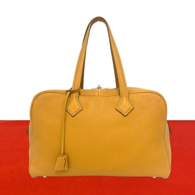 HERMES エルメス ヴィクトリア 35 トリヨンクレマンス ボストンバッグ ナチュラルサブレ ブラウン
48917
