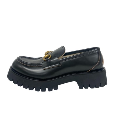 グッチ GUCCI ローファー ホースビット ハードウェア ブラック