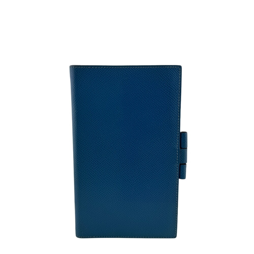 エルメス HERMES 手帳カバー レザー アジェンダ ヴィジョン ブルー