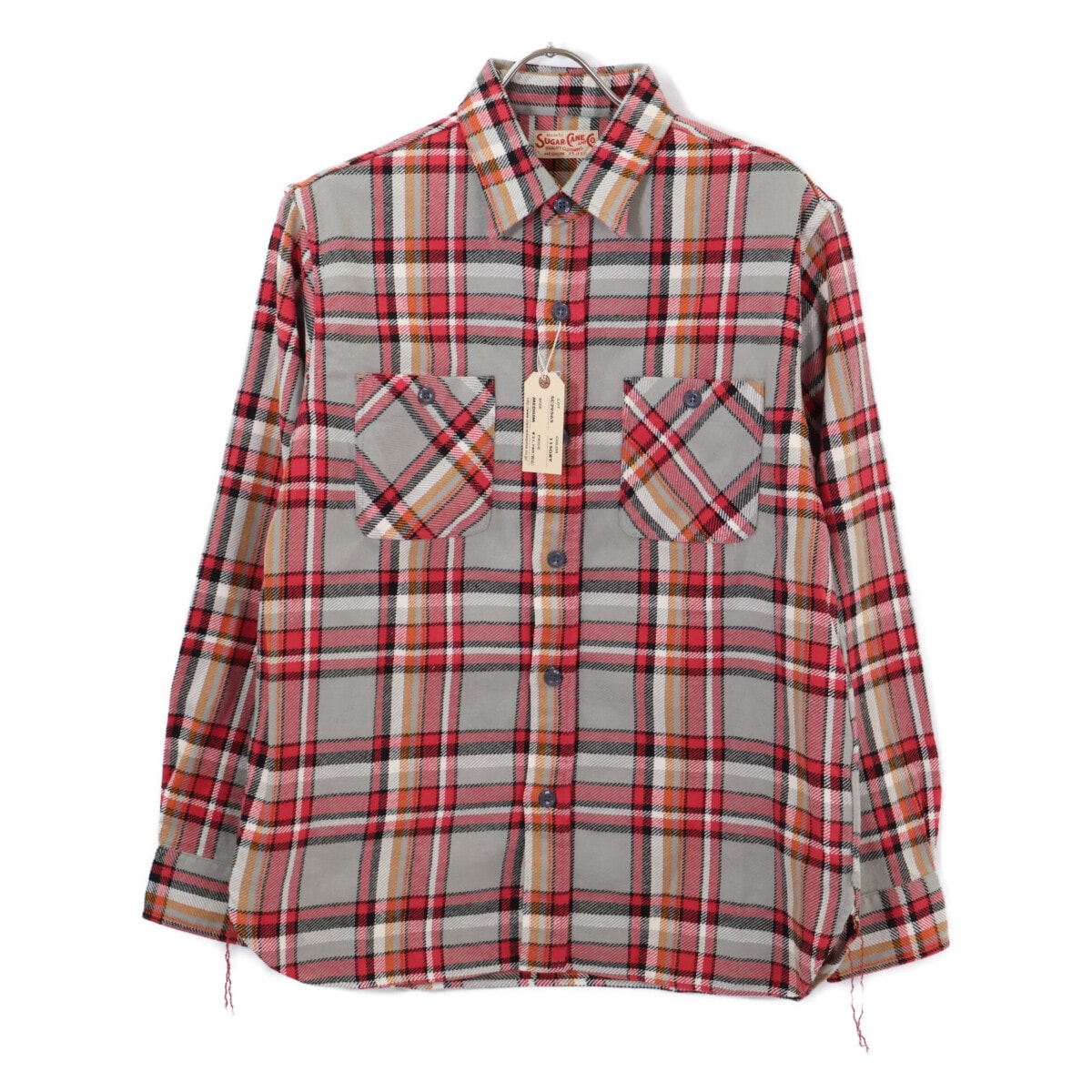 シュガーケーン 【新品同様】SC29565 TWILL CHECK WORKSHIRT ツイルチェック ワークシャツ M