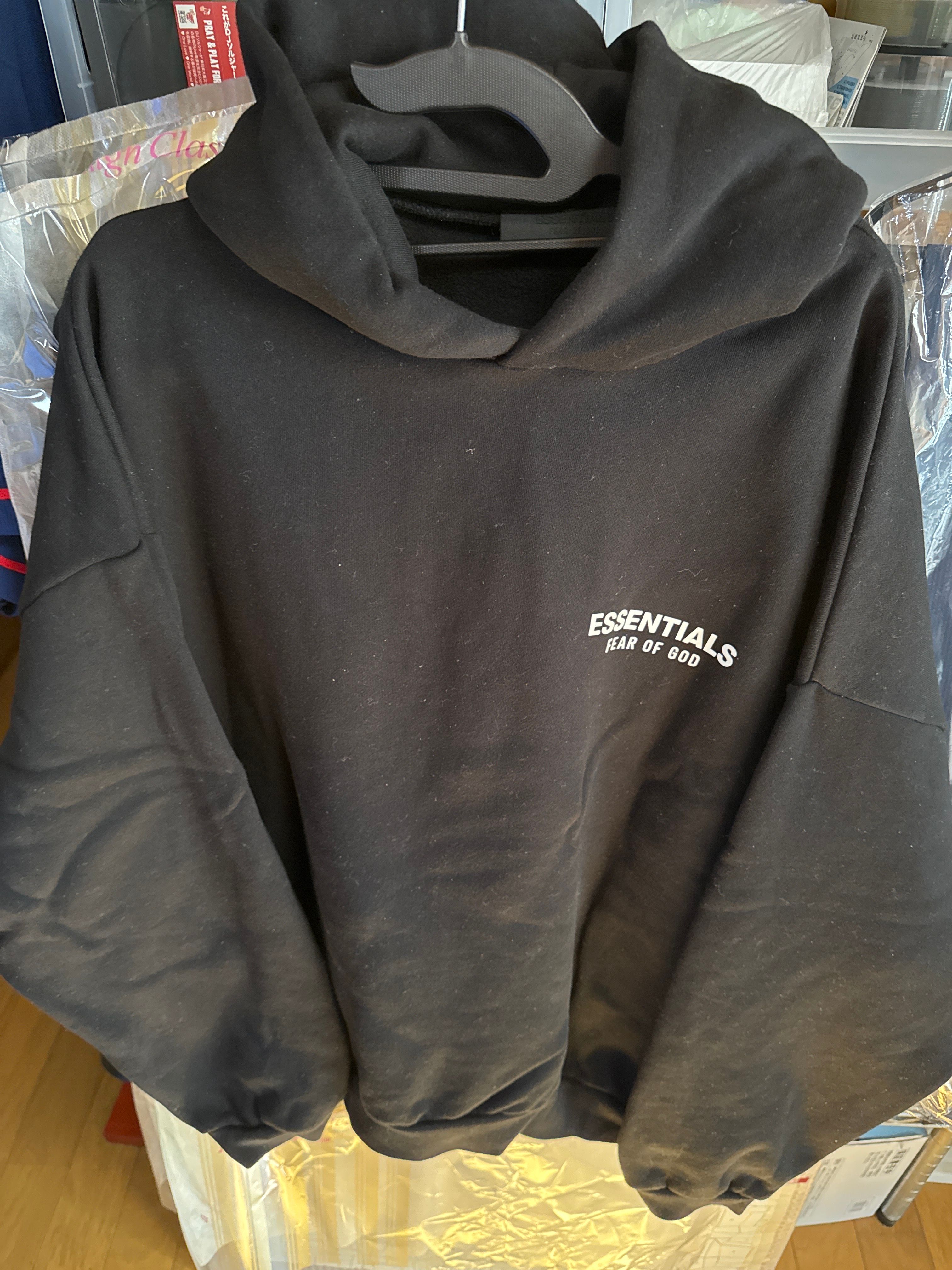 FEAR OF GOD Essentials Fleece Hoodie "Black"