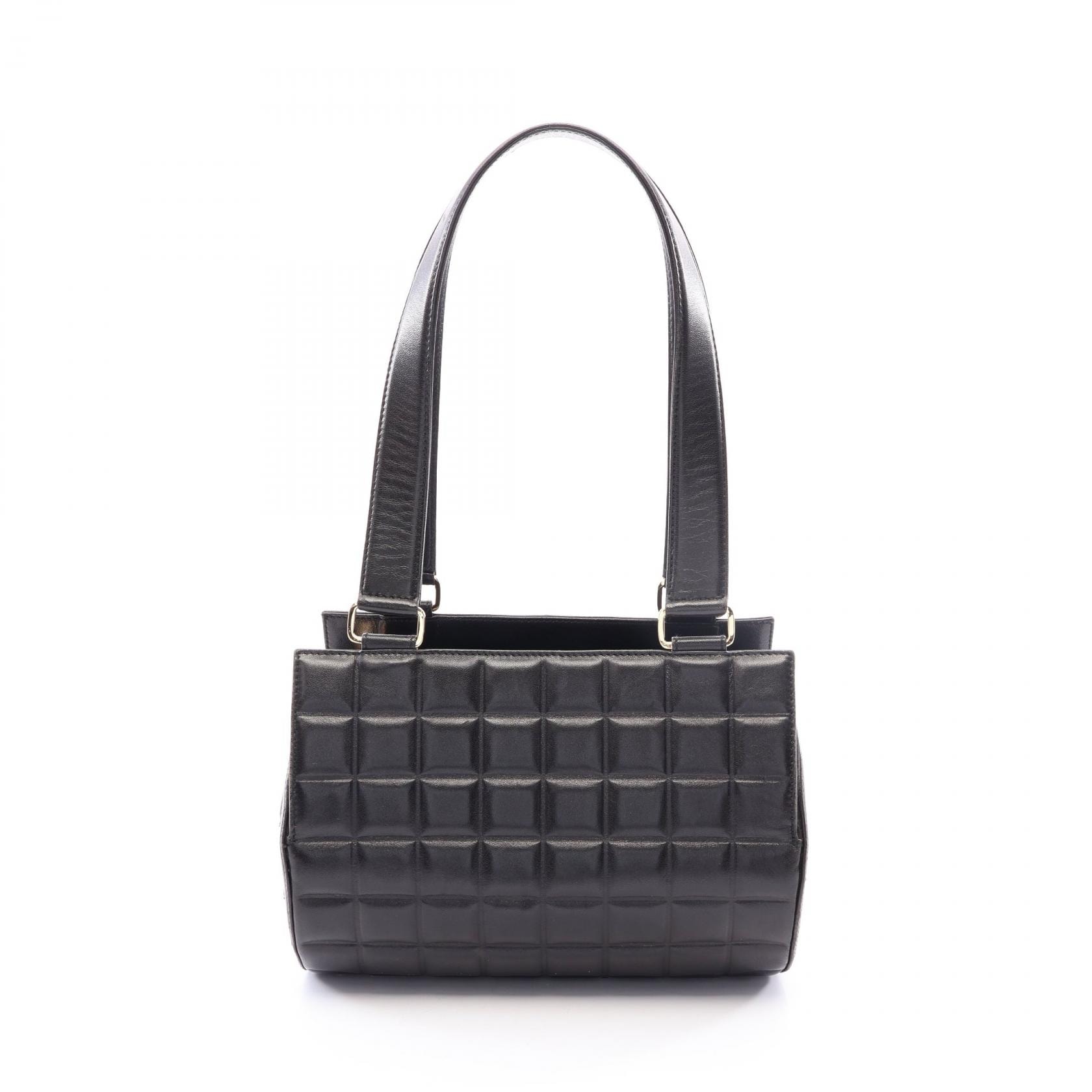 シャネル CHANEL チョコバー ハンドバッグ バッグ ラムスキン(羊革) レディース ブラック系 【中古】