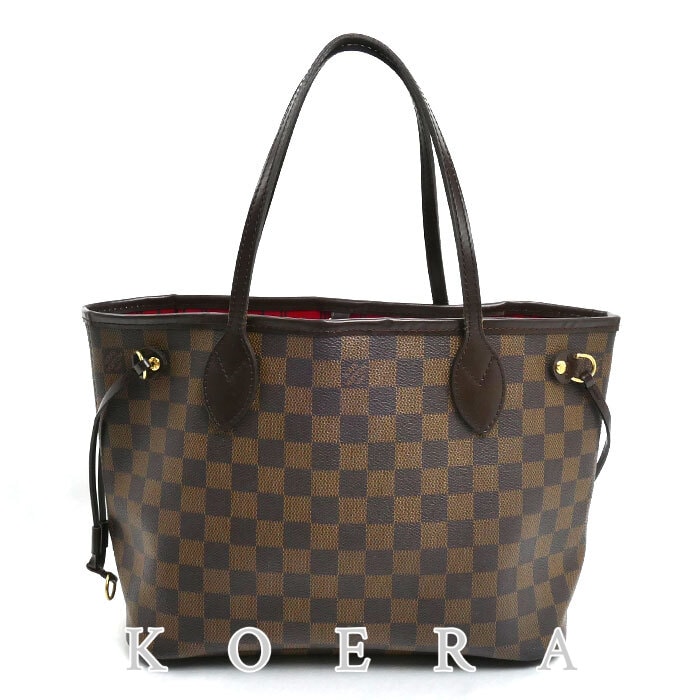 LOUIS VUITTON ルイ・ヴィトン ネヴァーフルPM トートバッグ ダミエ ブラウン N51109 VI0059 レディース【中古】