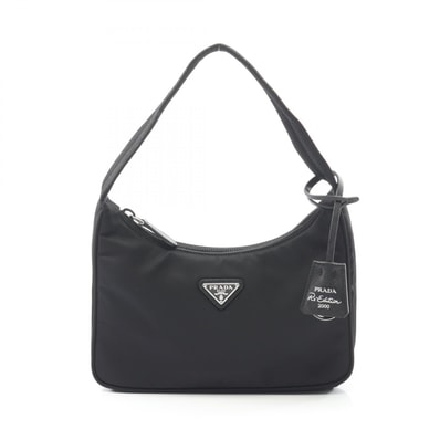 プラダ PRADA Re-Edition 2000 ミニバッグ ハンドバッグ バッグ ナイロン レディース ブラック系 1NE515 【中古】