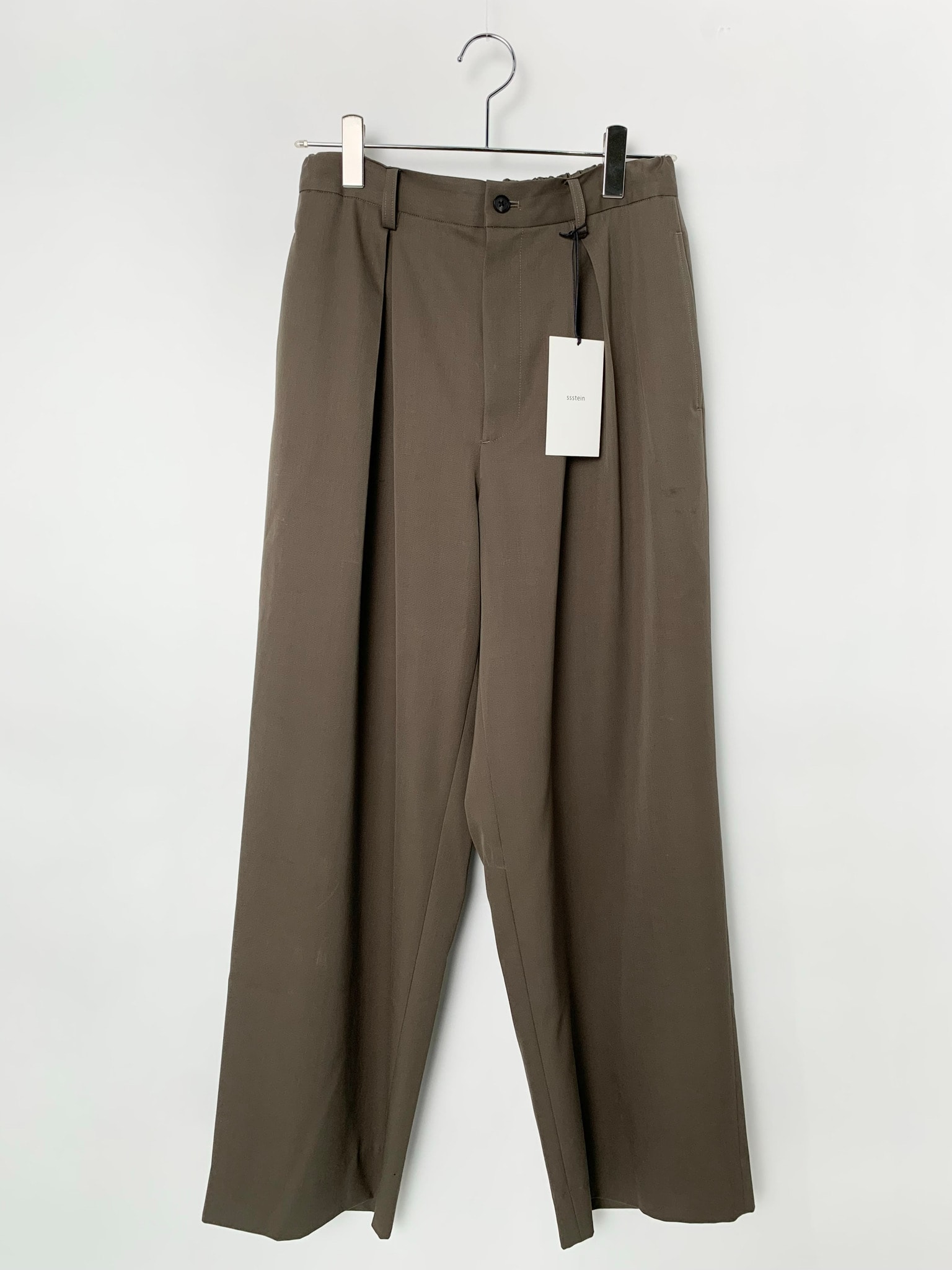 ssstein Easy Wide Trousers "Dark Beige"