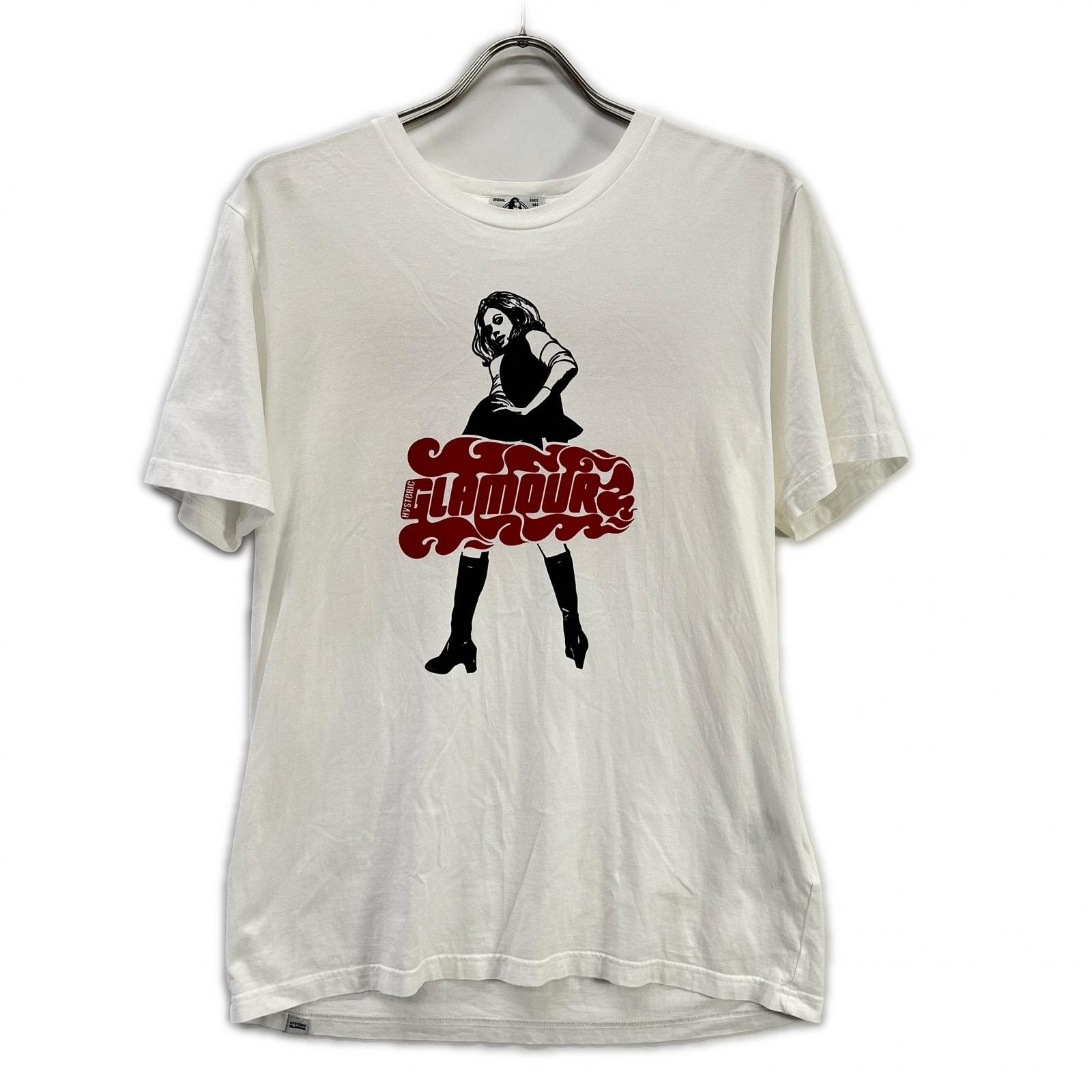 ヒステリックグラマー 02181CT12 ホワイト VIXEN GIRL Tシャツ M