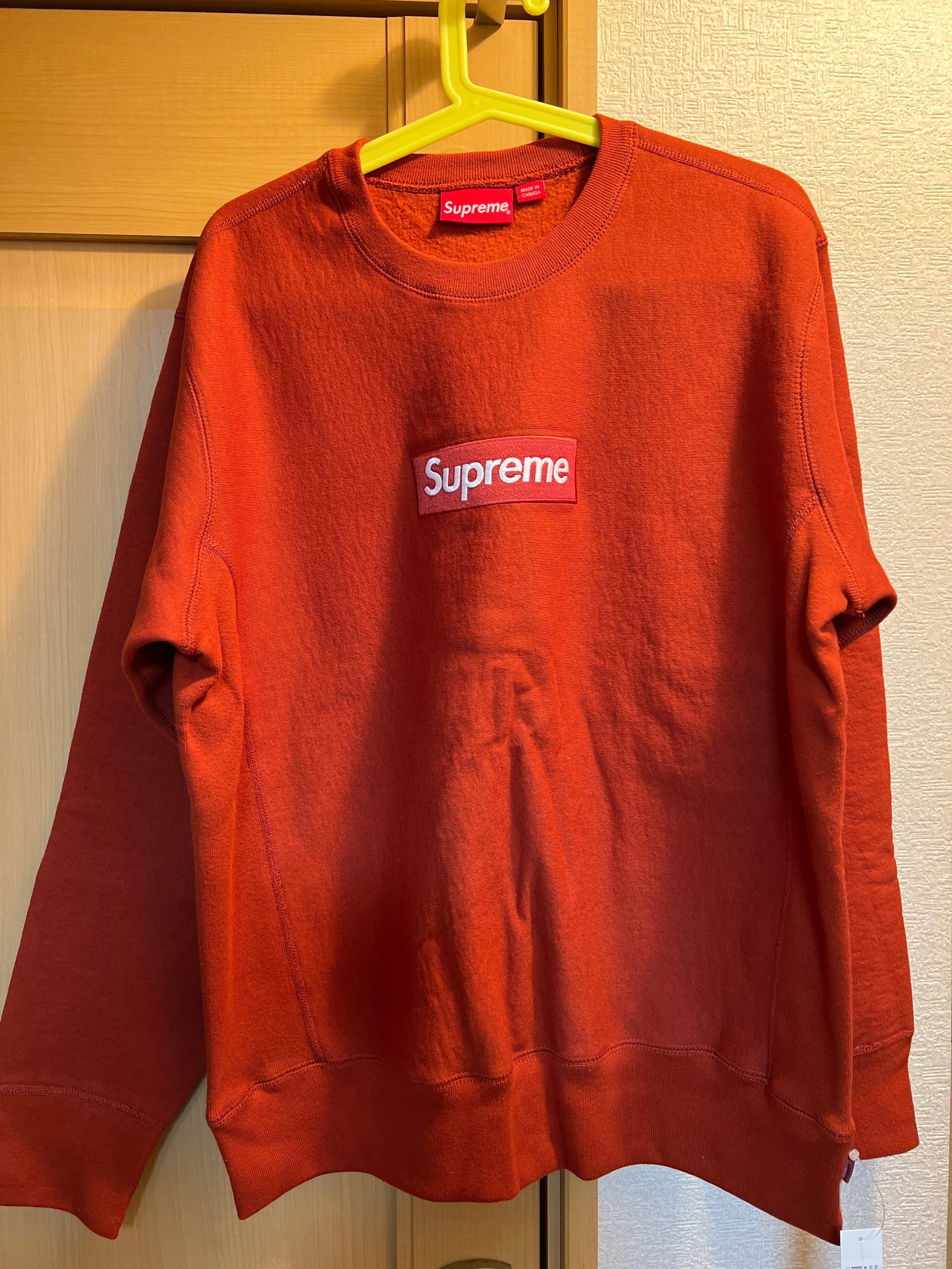 Supreme Box Logo Crewneck Sweatshirt "Rust" (18FW)