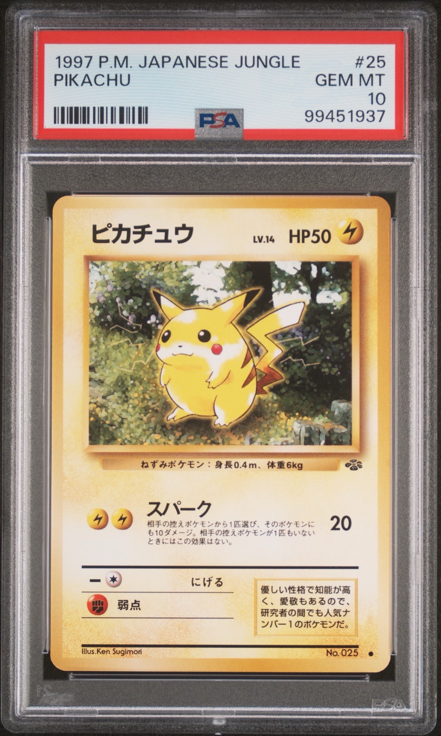 ピカチュウ ● : 旧裏 [PMCG2 No.025](拡張パック「ポケモンジャングル」)