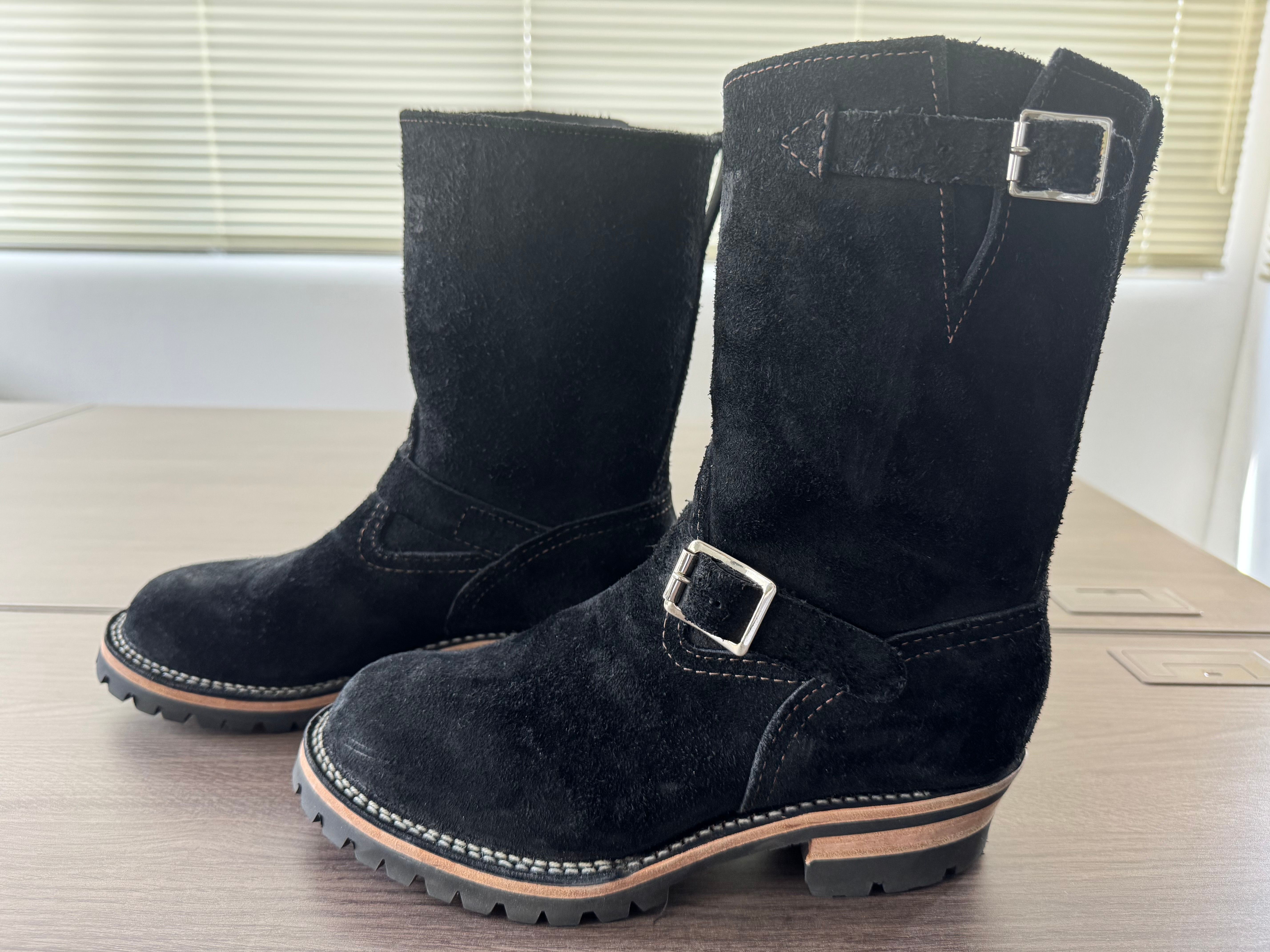 WESCO Boss "Black" Black Rough Out Vibram #100 9 Height Bubble Toe BK7709100 E