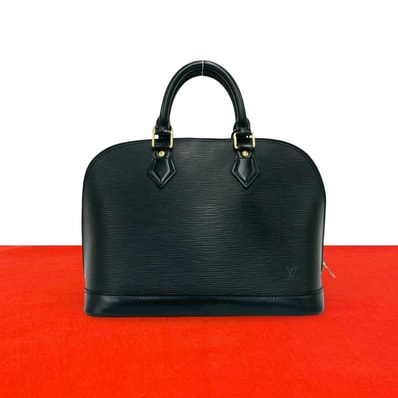 LOUIS VUITTON ルイヴィトン アルマ エピ LV ロゴ レザー ハンドバッグ ブラック
14594