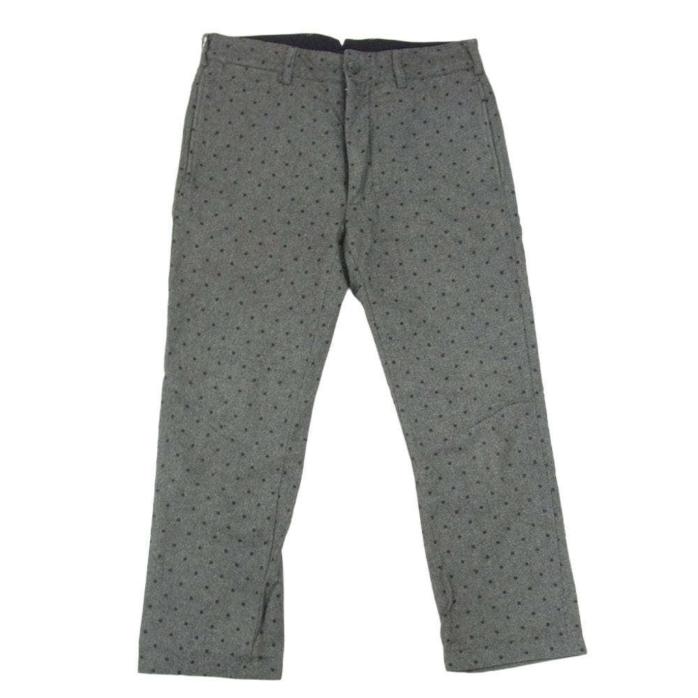 Engineered Garments エンジニアードガーメンツ パンツ シンチバック ドット柄 ストレート ウール スラックスパンツ グレー系 30【中古】