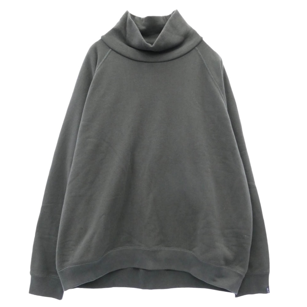 GRAPHPAPER グラフペーパー スウェット 23AW GU233-70264B x LOOPWHEELER ループウィラー High Neck Sweat ハイネック スウェット トレーナー ダークグレー系 1【中古】