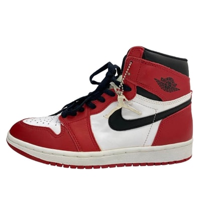 NIKE ナイキ スニーカー 130207-101 【フェイクバスターズ鑑定済】 94年製 Air Jordan 1 Retro High Chicago 1994 エアジョーダン1 レトロ ハイ シカゴ スニーカー レッド系 25.5cm【極上美品】【中古】