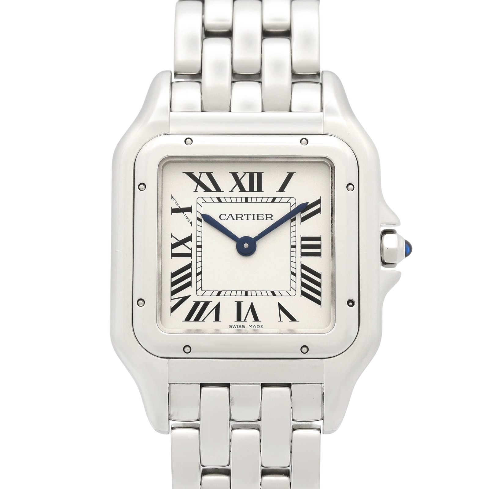カルティエ CARTIER パンテール ドゥ カルティエ MM 腕時計 時計 ステンレススチール レディース シルバー系 WSPN0007 【中古】