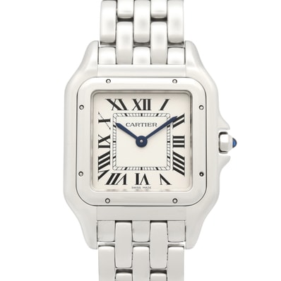 カルティエ CARTIER パンテール ドゥ カルティエ MM 腕時計 時計 ステンレススチール レディース シルバー系 WSPN0007 【中古】