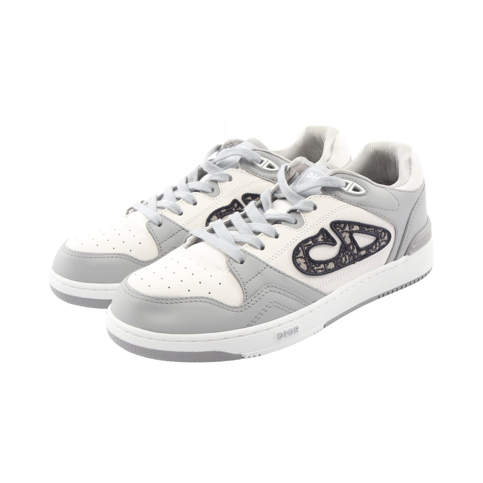 ディオール Dior B57 ロートップスニーカー スニーカー 靴 レザー レディース ホワイト系 / グレー系 【中古】