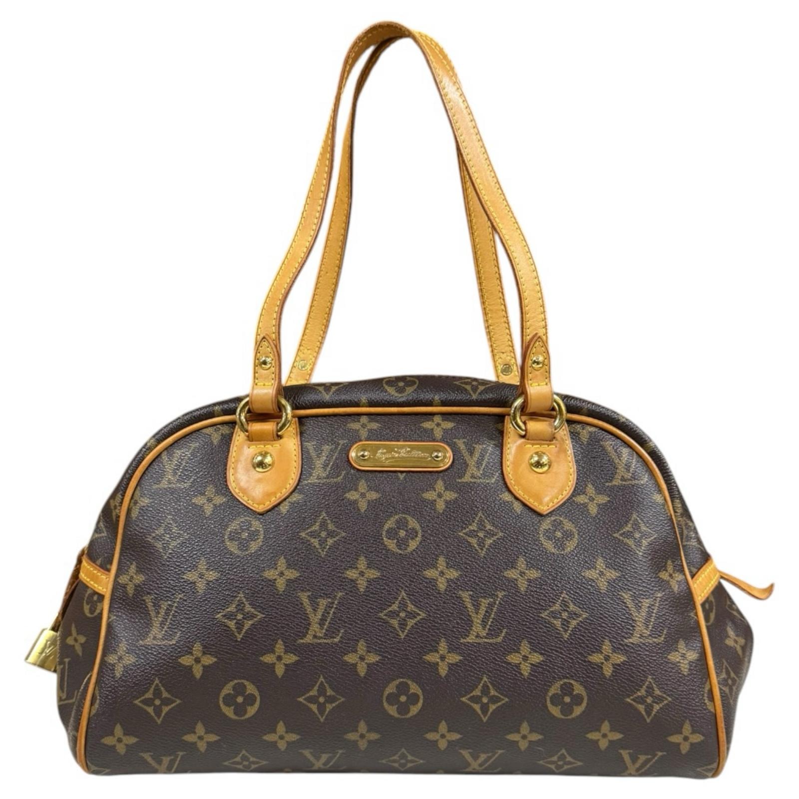 ルイヴィトン モントルグイユPM モノグラム ショルダーバッグ モノグラムキャンバス M95565 ブラウン レディース LOUIS VUITTON  中古