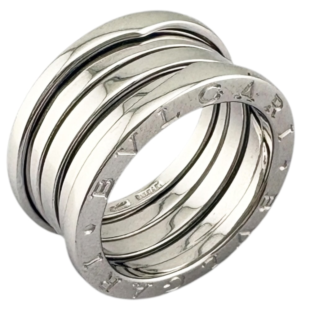 ブルガリ B-zero.1 ビーゼロワン 4バンド リング 指輪 13号 18金 K18ホワイトゴールド レディース BVLGARI  中古