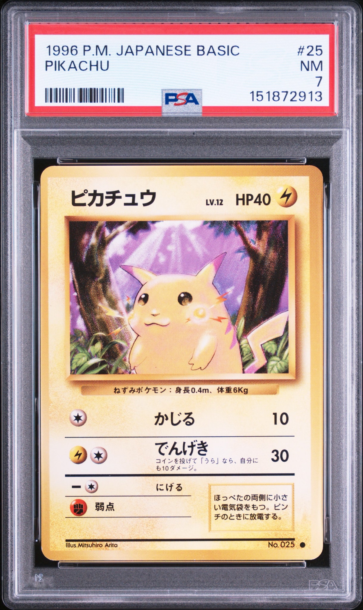 PSA8以下】ピカチュウ ○ : 旧裏 [PMCG1-2](拡張パック