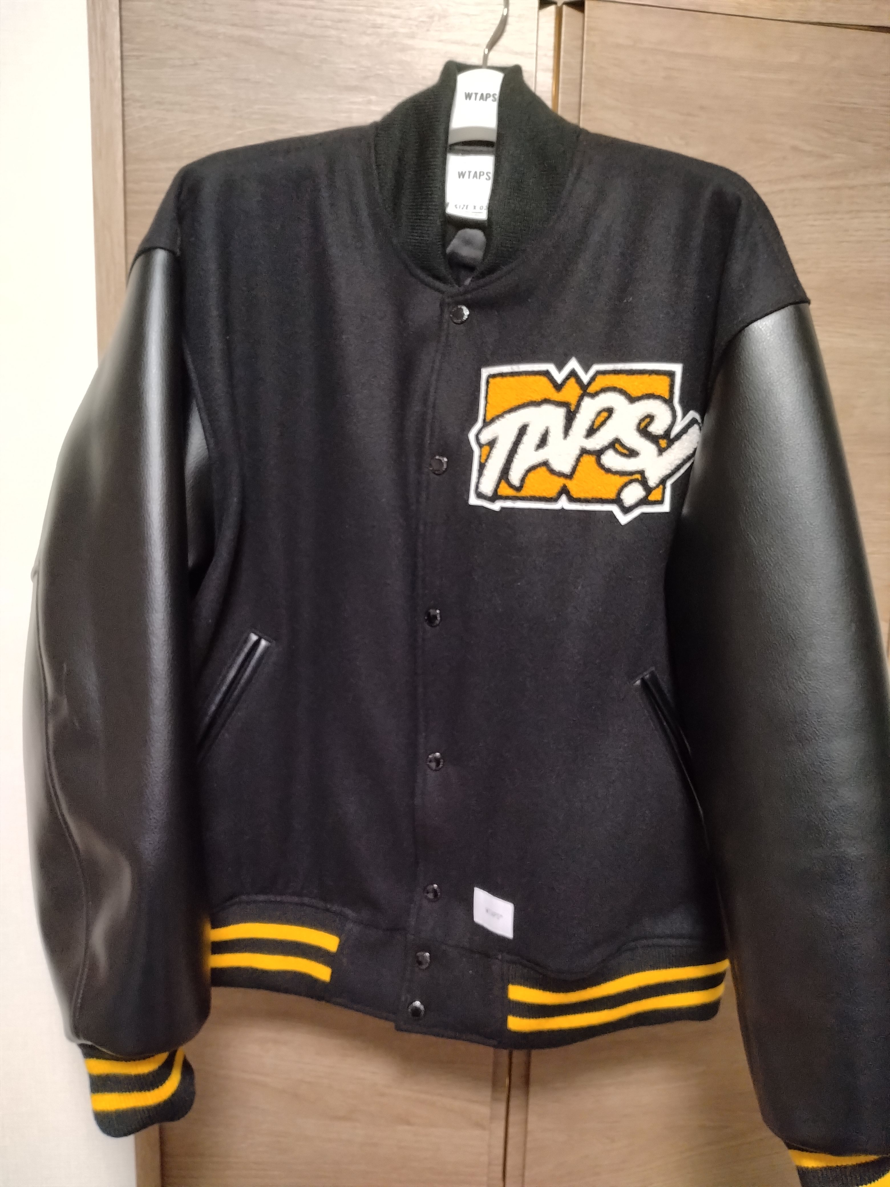 Wtaps New Year's Limited Varsity Jacket Wool. Melton. Toon! "Black"