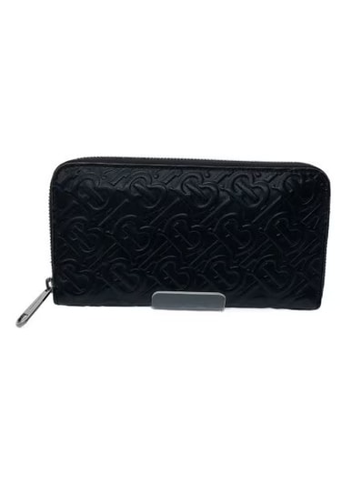Burberry Monogram Leather Ziparound Wallet "Black"