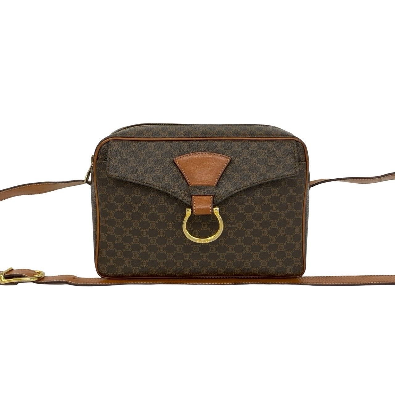 B (目立った傷や汚れなし)】CELINE セリーヌ マカダム ブラゾン