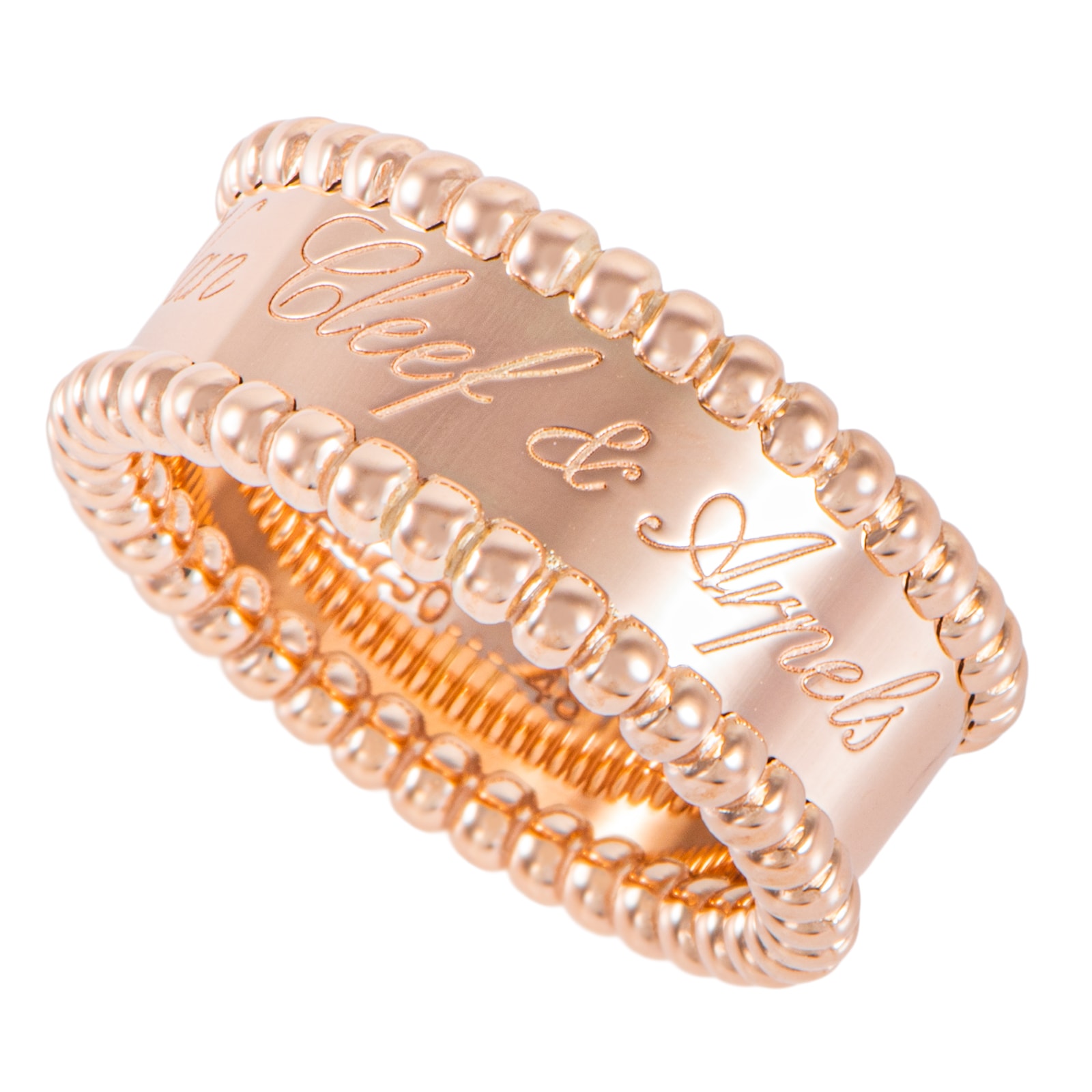Van Cleef & Arpels ヴァンクリーフ&アーペル ペルレ シニアチュール リング VCARN32448 指輪 8号 K18RG ピンク ゴールド【中古】