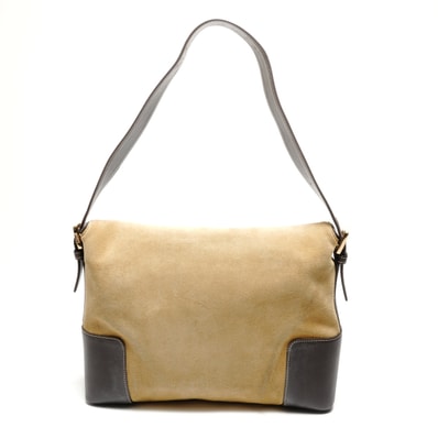 ロエベ LOEWE スエード アナグラム ショルダーバッグ【中古】