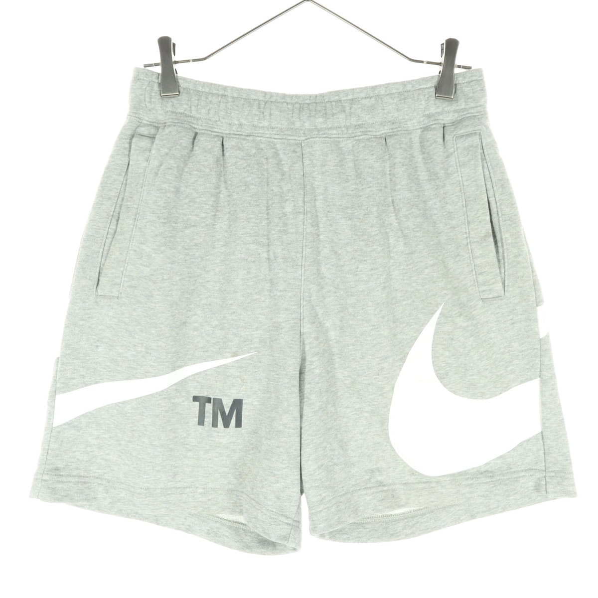 NIKE ナイキ ビッグスウッシュ スウェットショートパンツ M グレー